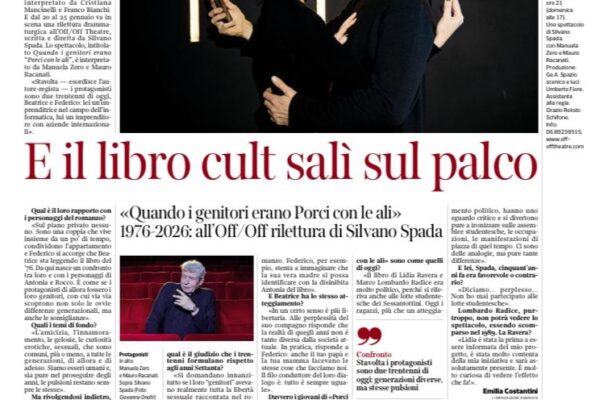 Cor Sera 11 gennaio 2026